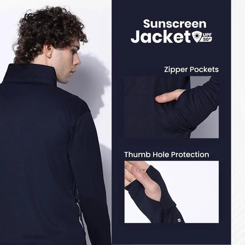 KULTURA® Sunscreen with UV Protection Lightweight Jackets for Men