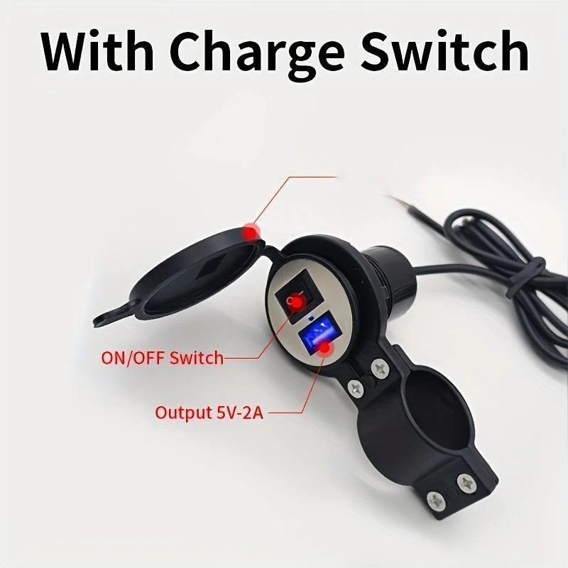 KULTURA® ⚡ Bike & Motorcycle USB Charger – Waterproof Fast-Charge Port 🔌