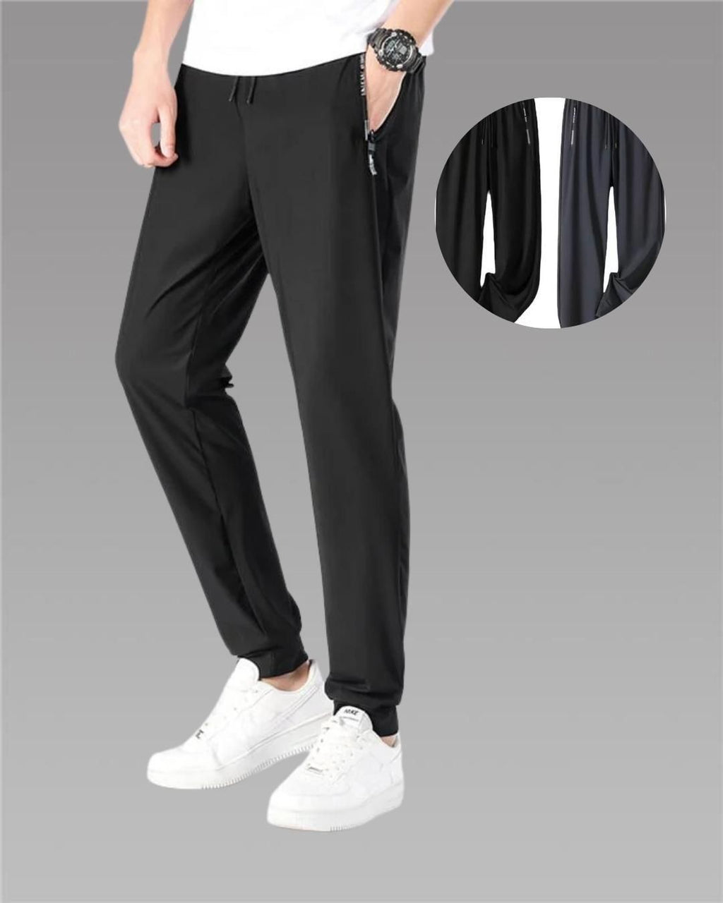 KULTURA® Women's Solid Lycra 4 Way Track Pant (Pack of 2)