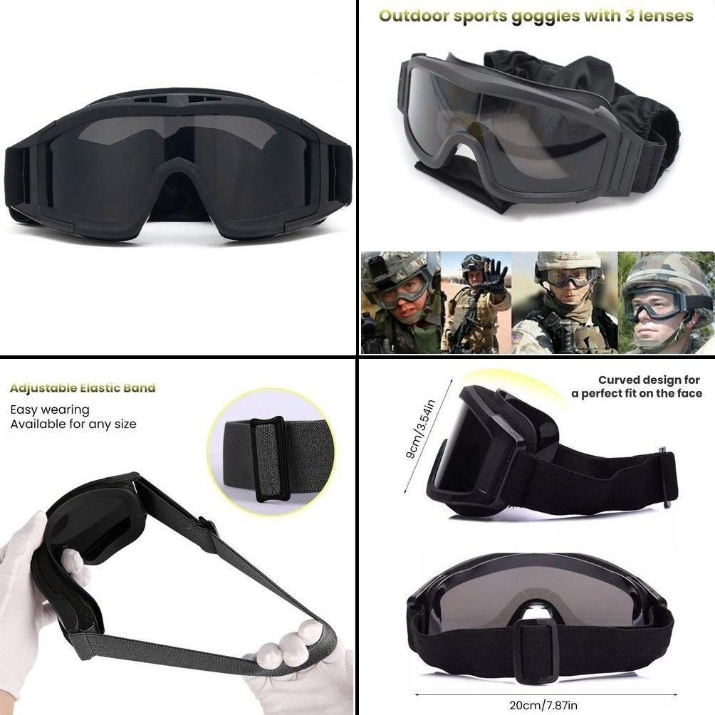KULTURA® Outdoor Sports Goggles – Full Rim, Polycarbonate Lens, Assorted Colors | Ideal for Biking, Skiing & Adventure