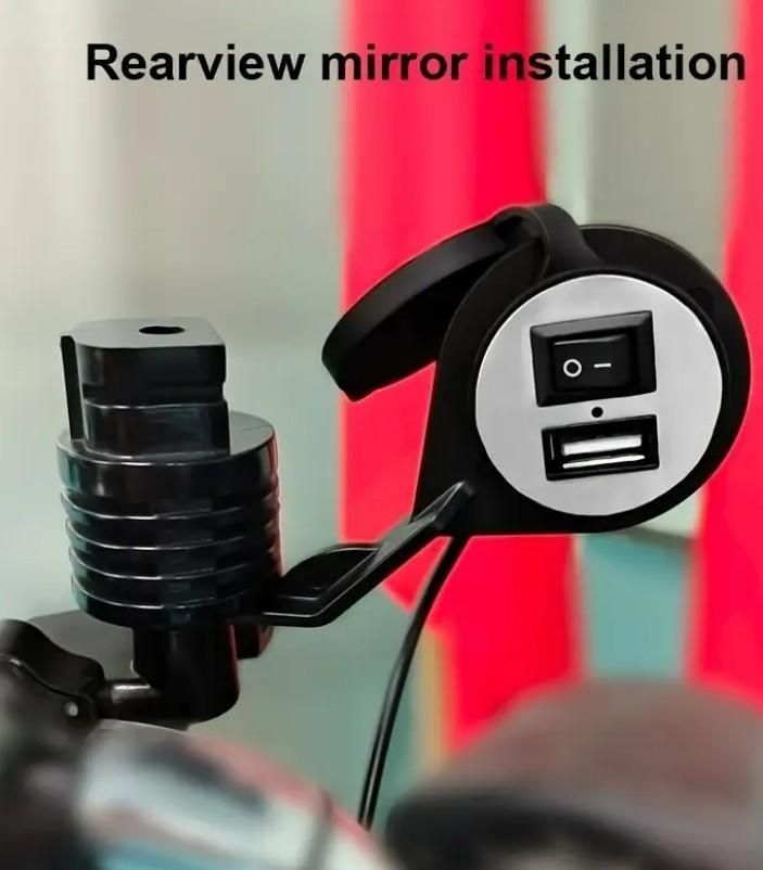 KULTURA® ⚡ Bike & Motorcycle USB Charger – Waterproof Fast-Charge Port 🔌